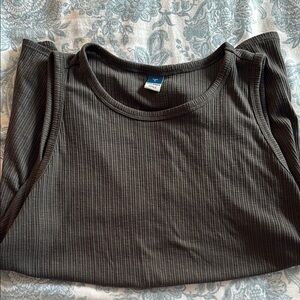 Old Navy Gray Ribbed Tank Top
